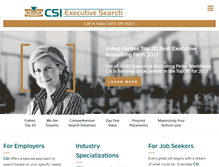 Tablet Screenshot of csi-executivesearch.com